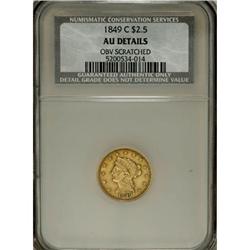 1849-C $2 1/2 AU Details NCS