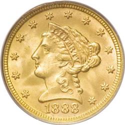1888 $2 1/2 MS65 PCGS