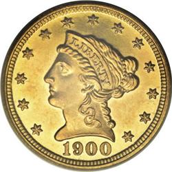 1900 $2 1/2 PR62 PCGS