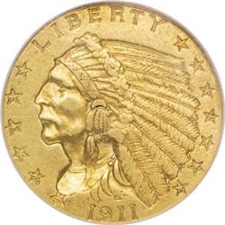 1911-D $2 1/2 AU55 NGC