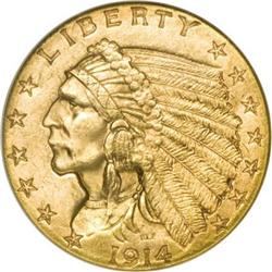 1914 $2 1/2 MS64 NGC