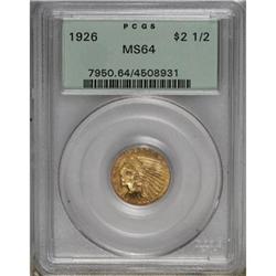 1926 $2 1/2 MS64 PCGS