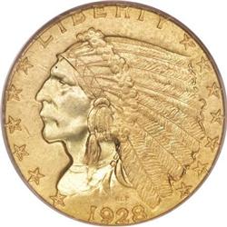 1928 $2 1/2 MS65 PCGS