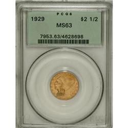 1929 $2 1/2 MS63 PCGS