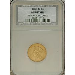 1854-O $3 AU Details NCS