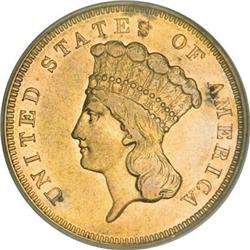 1855-S $3 XF45 PCGS