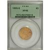 Image 3 : 1855-S $3 XF45 PCGS