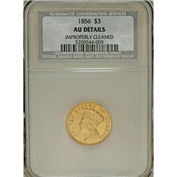1856 $3 AU Details NCS