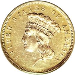 1858 $3 AU Details NCS