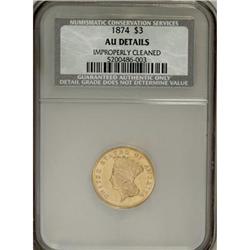 1874 $3 AU Details NCS