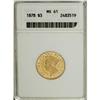 Image 1 : 1878 $3 MS61 ANACS