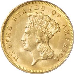 1878 $3 MS64 PCGS