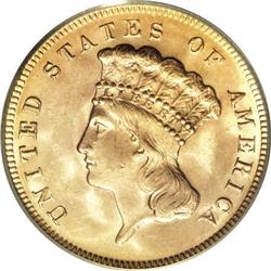 1878 $3 MS64 PCGS