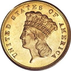 1879 $3 MS64 PCGS