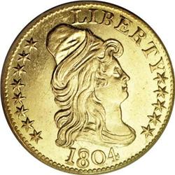1804 $5 Small 8 Over Large 8 AU Details NCS