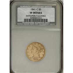 1841-C $5 VF Details NCS