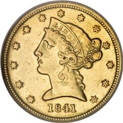 1841-D $5 Small D XF40 PCGS