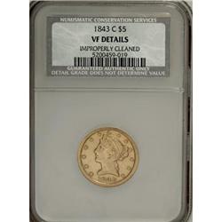 1843-C $5 VF Details NCS