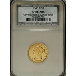 1846-D $5 XF Details NCS