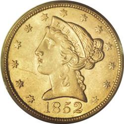 1852 $5 MS63 PCGS