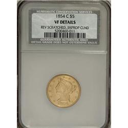 1854-C $5 VF Details NCS