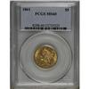 Image 1 : 1861 $5 MS60 PCGS