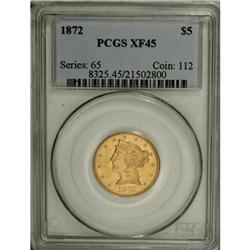 1872 $5 XF45 PCGS