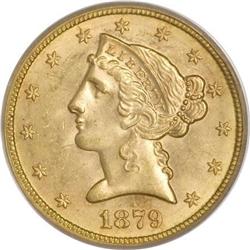 1879-S $5 MS63 PCGS