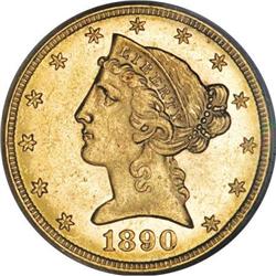 1890-CC $5 MS62 PCGS
