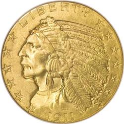 1911 $5 MS63 NGC