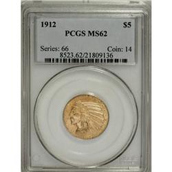 1912 $5 MS62 PCGS