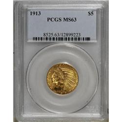 1913 $5 MS63 PCGS