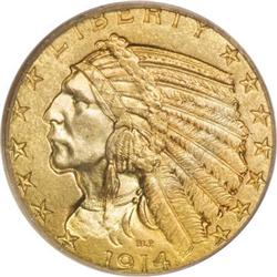 1914 $5 MS64 PCGS