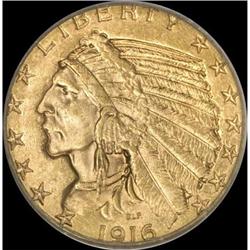 1916-S $5 MS62 PCGS