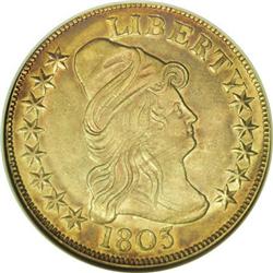 1803 $10 Large Stars Reverse XF45 ANACS