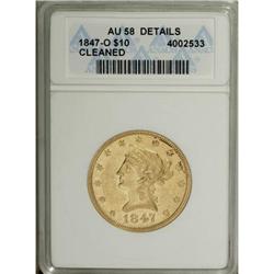 1847-O $10 AU58 Details ANACS