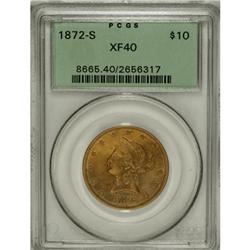 1872-S $10 XF40 PCGS