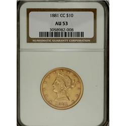 1881-CC $10 AU53 NGC