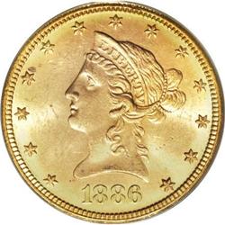 1886-S $10 MS64 ANACS
