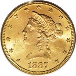 1887-S $10 MS63 PCGS