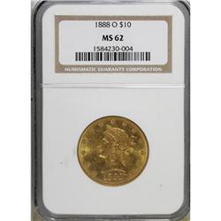 1888-O $10 MS62 NGC