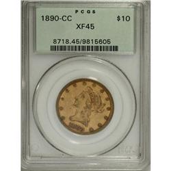 1890-CC $10 XF45 PCGS