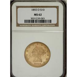 1892-O $10 MS62 NGC