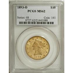 1893-O $10 MS62 PCGS