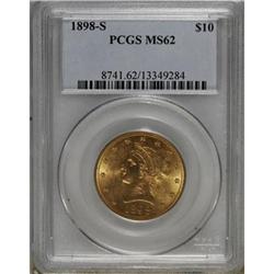 1898-S $10 MS62 PCGS