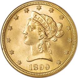 1899 $10 MS65 NGC