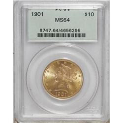 1901 $10 MS64 PCGS