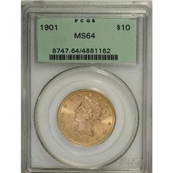 1901 $10 MS64 PCGS