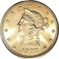 1907 $10 MS65 PCGS