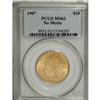 Image 1 : 1907 $10 No Periods MS62 PCGS